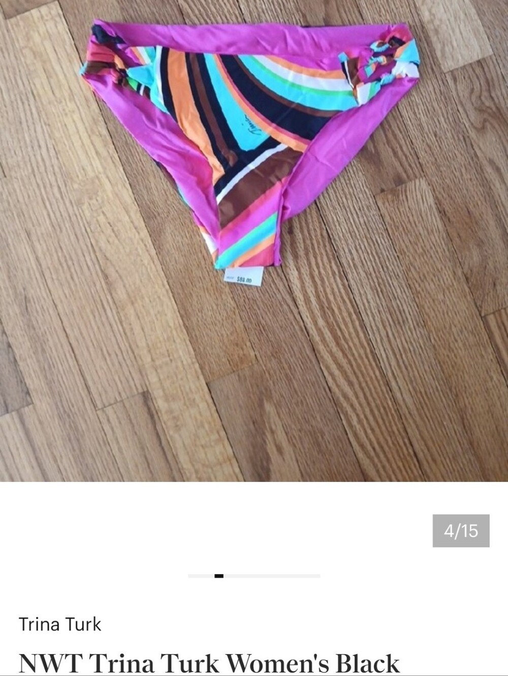 NWT Trina Turk Swirls Bikini Set Top & Bottom ■ Size 8 - Picture 10 of 10